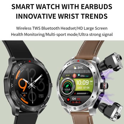 LEMFO T95 1.52 inch IPS Screen 2 in 1 Bluetooth Earphone Smart Watch Support Health Monitoring