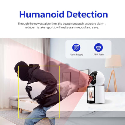 ESCAM QF104 One Click Video Call 3MP Indoor Humanoid Detection Audible Alarm Color Night Version Smart WiFi Camera, AU Plug, US Plug, UK Plug, EU Plug