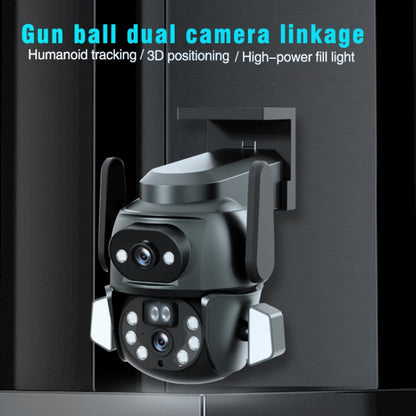 Q821 4MP Binocular Zoom Dual Light Source Outdoor IP67 Waterproof WiFi Camera, Q821