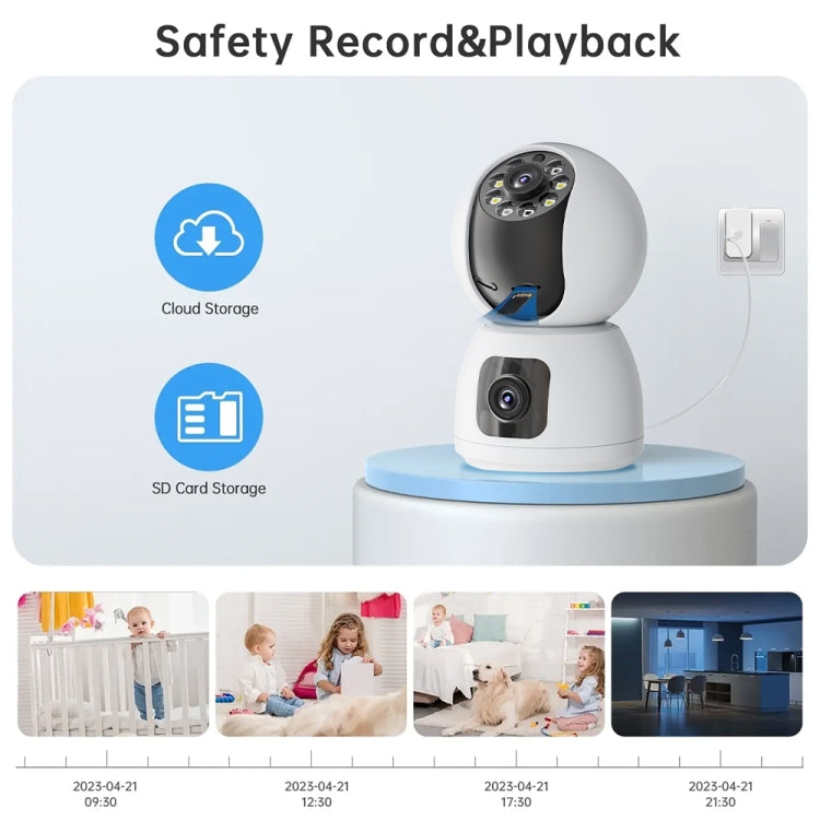 Y6203 4MP Zoom HD Indoor Waterproof Smart WiFi Camera, UK Plug, EU Plug, US Plug, AU Plug