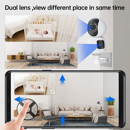 Y6203 4MP Zoom HD Indoor Waterproof Smart WiFi Camera, UK Plug, EU Plug, US Plug, AU Plug