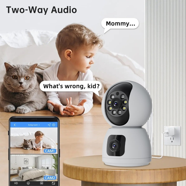 Y6203 4MP Zoom HD Indoor Waterproof Smart WiFi Camera, UK Plug, EU Plug, US Plug, AU Plug