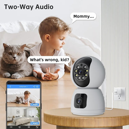 Y6203 4MP Zoom HD Indoor Waterproof Smart WiFi Camera, UK Plug, EU Plug, US Plug, AU Plug