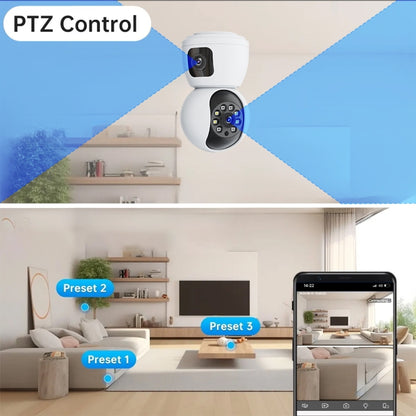 Y6203 4MP Zoom HD Indoor Waterproof Smart WiFi Camera, UK Plug, EU Plug, US Plug, AU Plug