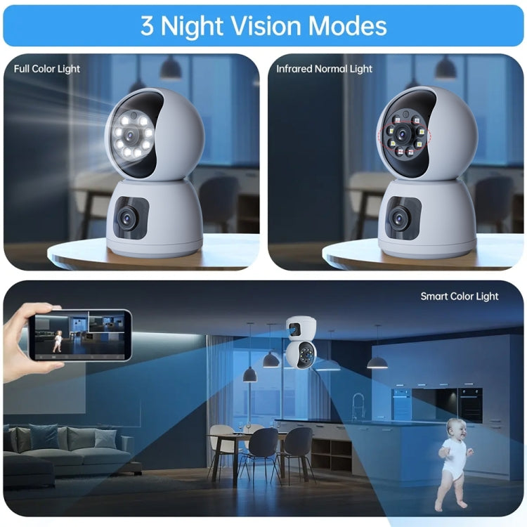 Y6203 4MP Zoom HD Indoor Waterproof Smart WiFi Camera, UK Plug, EU Plug, US Plug, AU Plug