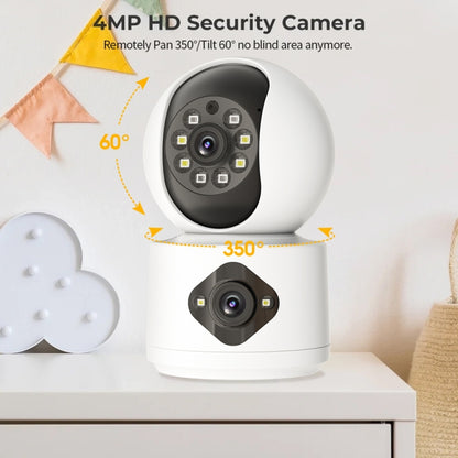 Y6204 4MP Zoom HD Indoor Waterproof Smart WiFi Camera, UK Plug, EU Plug, US Plug, AU Plug