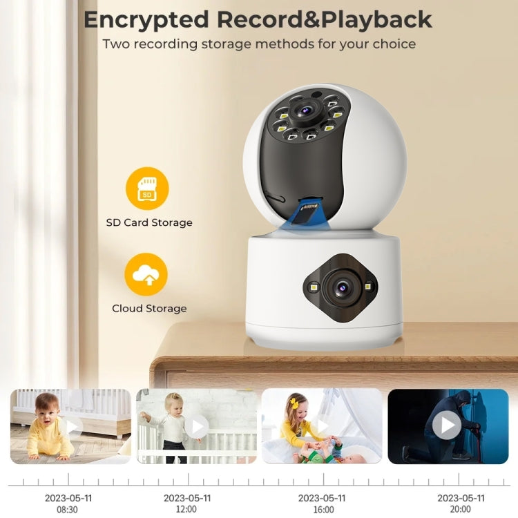 Y6204 4MP Zoom HD Indoor Waterproof Smart WiFi Camera, UK Plug, EU Plug, US Plug, AU Plug