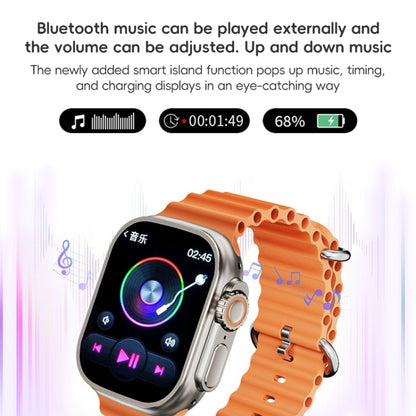 ZGA W04 2.03 inch Screen Seconds Hand BT Call Smart Watch, Support Health Monitor / AI Voice Assistant / SOS