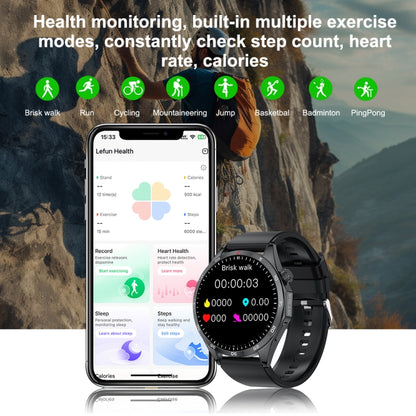 LEMFO GTS4/LT09 1.5 inch IP67 Fitness Wellness Smart Watch Support Bluetooth Call / Sleep / Blood Oxygen / Heart Rate Health Monitor, Silicone Strap, Steel Strap