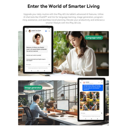 ALLDOCUBE iPlay 60 Lite 4G LTE Tablet PC, 11 inch Android 14 Unisoc Tiger T606 Octa Core Support Dual SIM, iPlay 60 Lite