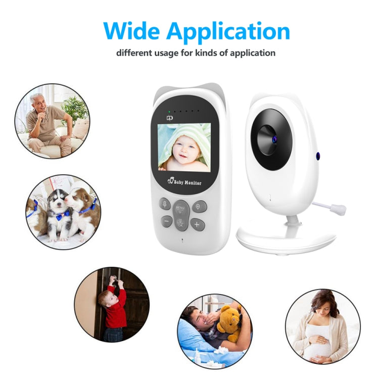 SP990 2.4 inch LCD Screen Baby Monitor Care Camera, EU Plug, US Plug