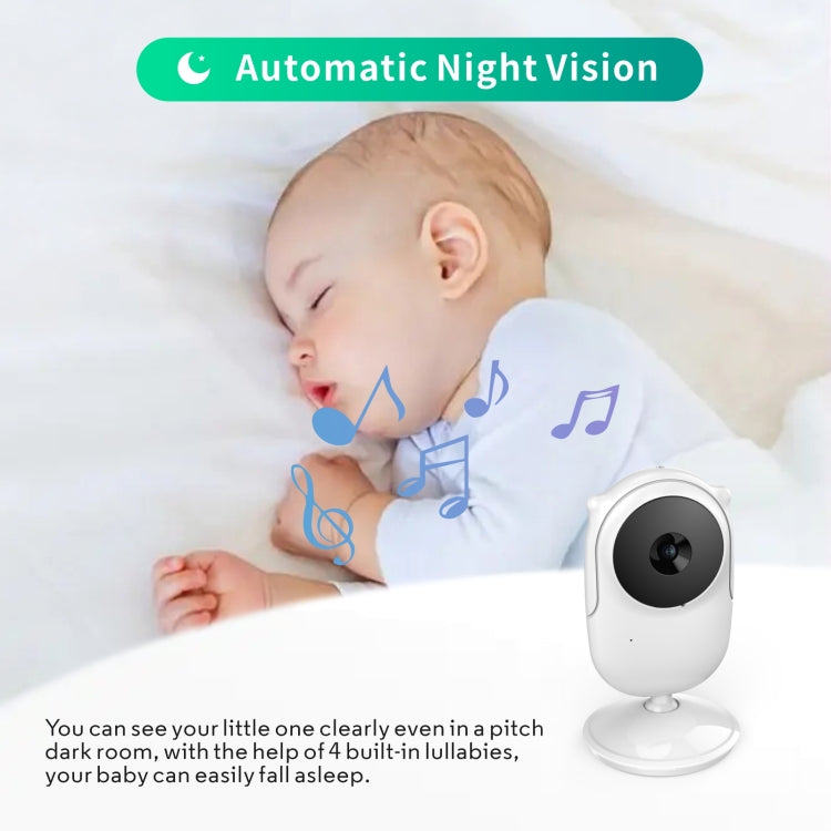 SM25 2.4 inch LCD Screen Baby Monitor Care Camera, EU Plug, US Plug