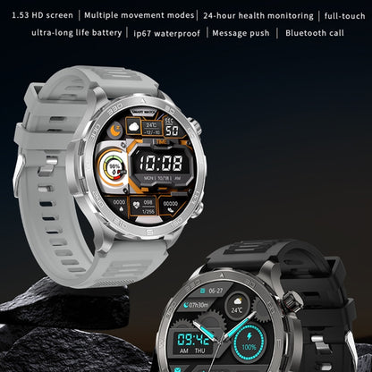 DK67 1.53 inch IP67 BT 5.0 Fitness Sport Smart Watch, Support Bluetooth Call / Sleep / Blood Oxygen / Heart Rate / Blood Pressure Health Monitor