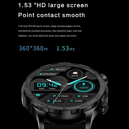 DK67 1.53 inch IP67 BT 5.0 Fitness Sport Smart Watch, Support Bluetooth Call / Sleep / Blood Oxygen / Heart Rate / Blood Pressure Health Monitor