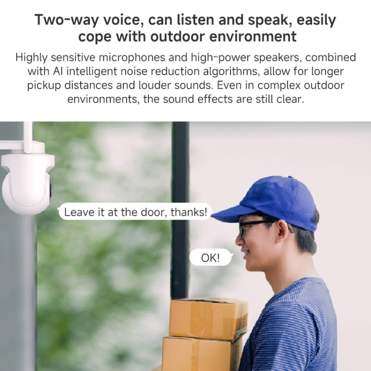 Xiaomi CW500 5MP Outdoor IP66 Waterproof Support Two-way Voice WiFi Camera, US Plug, CW500 Single Camera