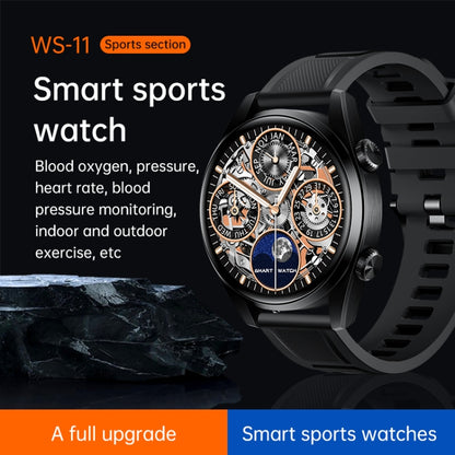 WS-11 1.43 inch IP67 Sport Smart Watch, Support Bluetooth Call / Sleep / Blood Oxygen / Heart Rate / Blood Pressure Health Monitor