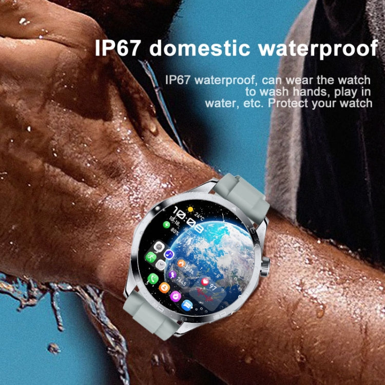 WS-26 1.52 inch IP67 Sport Smart Watch Support Bluetooth Call / Sleep / Blood Oxygen / Heart Rate / Blood Pressure Health Monitor, Silicone Strap, Steel Strap, Leather Strap