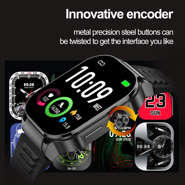 G40S 2.06 inch IP67 BT5.2 Sport Smart Watch, Support Bluetooth Call / Sleep / Blood Oxygen / Heart Rate / Blood Pressure Health Monitor