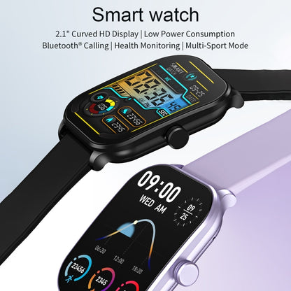 CY900 2.1 inch HD Square Screen Smart Watch, Supports Bluetooth Call / Health Monitoring