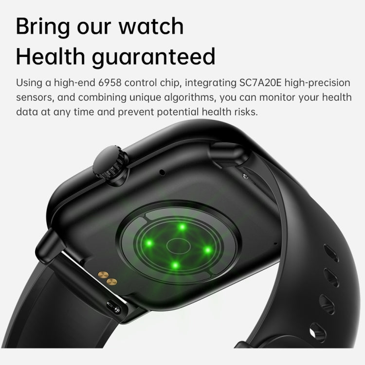 Y80 2.01 inch IPS HD Screen Smart Watch Supports Bluetooth Call / Health Monitoring