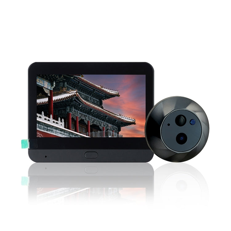 SY-35 4.3 inch Color Screen Graffiti Hidden 1080P WiFi Smart Cat Eye Video Doorbell, SY-35