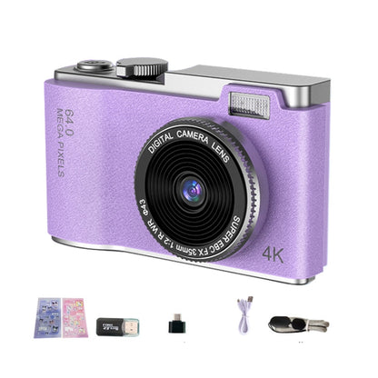 LK003 2.4 inch Dual-lens 4K HD CCD Camera Retro Kids Camera