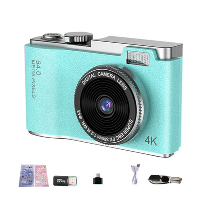 LK003 2.4 inch Dual-lens 4K HD CCD Camera Retro Kids Camera