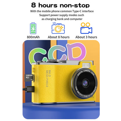 LK003 2.4 inch Dual-lens 4K HD CCD Camera Retro Kids Camera