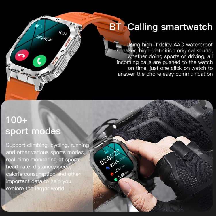 LEMFO K61 Pro 1.96 inch BT5.0 Sport Smart Watch, Support Bluetooth Call / Sleep / Blood Oxygen / Heart Rate / Blood Pressure Health Monitor