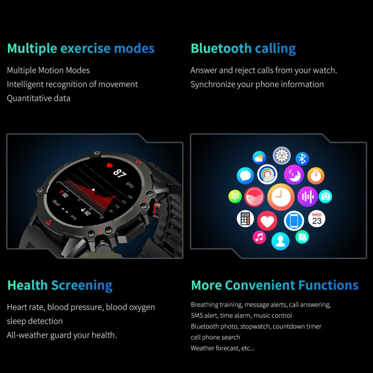 LEMFO TF10 Pro 1.53 inch BT5.2 IP67 Sport Smart Watch, Support Bluetooth Call / Sleep / Blood Oxygen / Heart Rate / Long Sitting Health Monitor