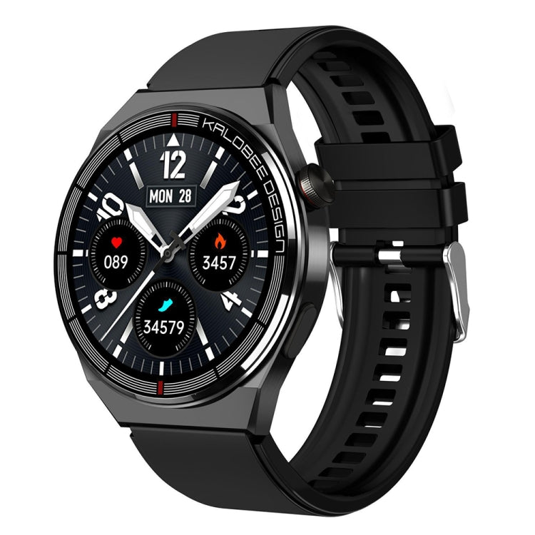 1.3 inch Silicone Band IP68 Waterproof Smart Watch Support Bluetooth Call, Red Silicone Band, Black Silicone Band