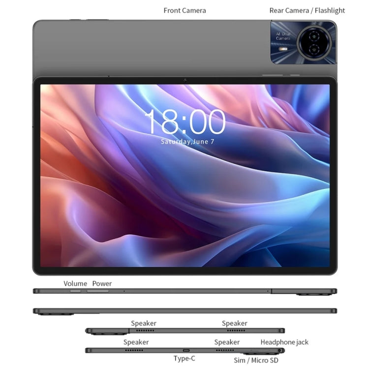 Teclast T65 Max Tablet PC 13 inch,  Android 14 MediaTek Helio G99 Octa Core, 4G LTE Dual SIM, T65 Max