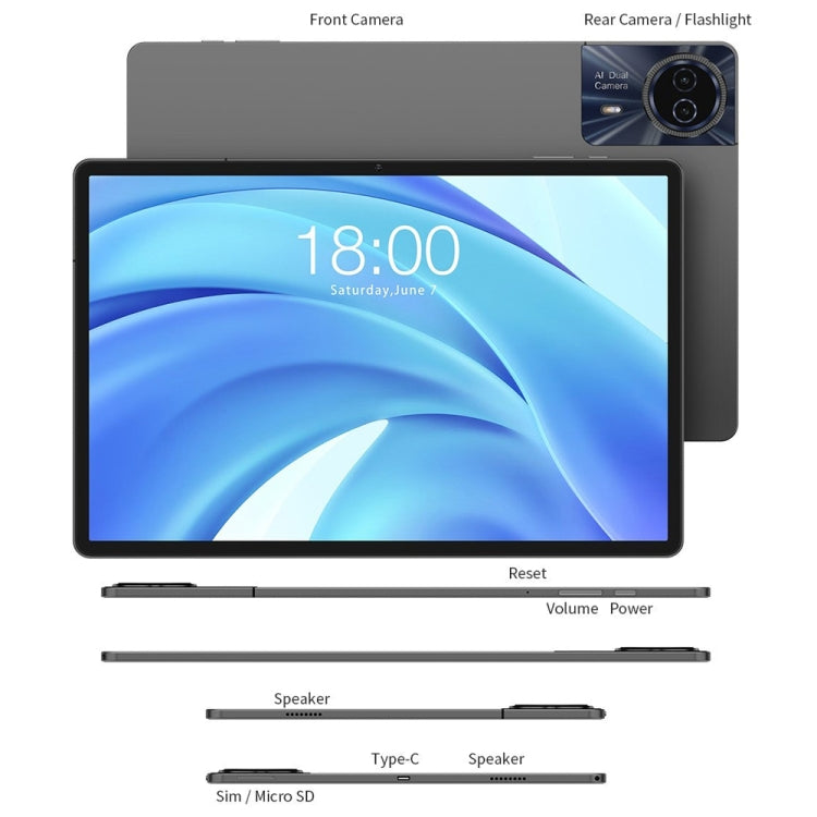 Teclast T50HD Tablet PC 11 inch,  Android 14 Unisoc T606 Octa Core, 4G LTE Dual SIM, T50HD