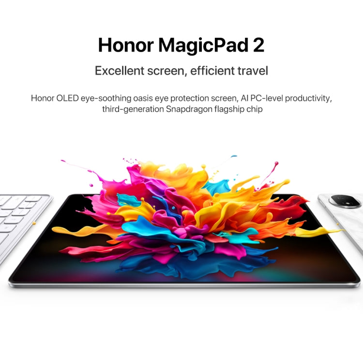 Honor MagicPad2 WiFi Tablet PC, 12.3 inch MagicOS 8.0.1 Qualcomm Snapdragon 8s Gen 3 Octa Core, 8GB+256GB, 12GB+256GB, 16GB+512GB, 16GB+1TB