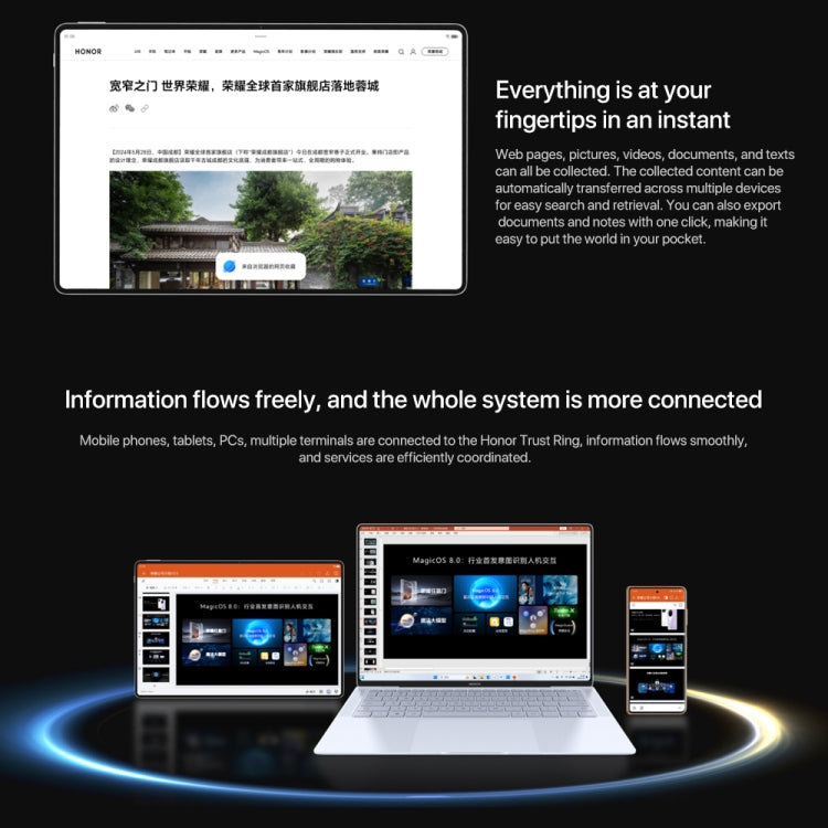 Honor MagicPad2 WiFi Tablet PC, 12.3 inch MagicOS 8.0.1 Qualcomm Snapdragon 8s Gen 3 Octa Core, 8GB+256GB, 12GB+256GB, 16GB+512GB, 16GB+1TB