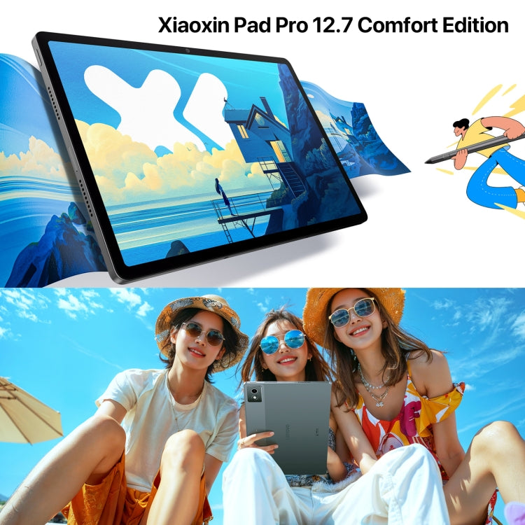 Lenovo Xiaoxin Pad Pro 12.7 inch 2025 Paperlike Screen WiFi Tablet, ZUI 16, MediaTek Dimensity 8300 Octa Core, 8GB+128GB, 8GB+256GB