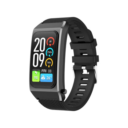 A8 1.98 inch 2 in 1 Bluetooth Earphone Silicone Strap Smart Watch, Support ECG / NFC