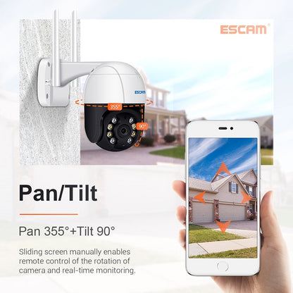 ESCAM QF518 5MP Smart WiFi IP Camera, Support AI Humanoid Detection / Auto Tracking / Dual Light Night Vision / Cloud Storage / Two Way Audio / TF Card, EU Plug, US Plug, UK Plug, AU Plug