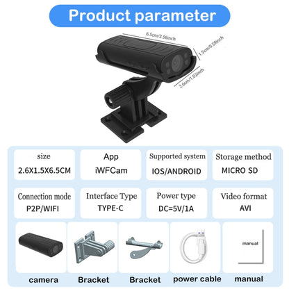 W2 HD Motion Detection IR Night Wireless Smart Camera, W2