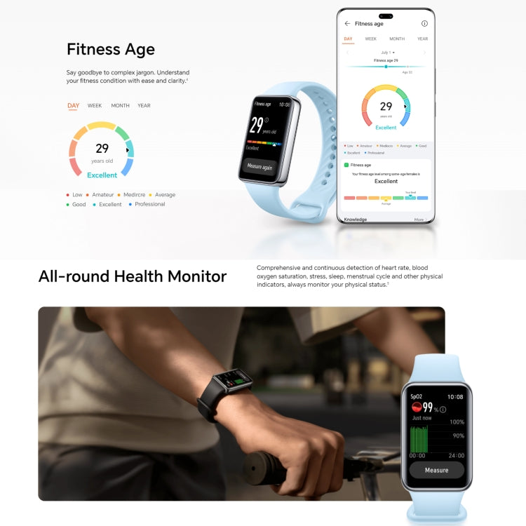 Honor Band 9, 1.57 inch AMOLED Screen, Support Heart Rate / Blood Oxygen / Sleep Monitoring, Standard Version, Honor Band 9