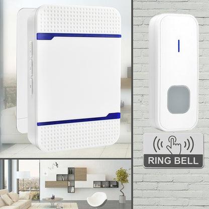 N15K-1T2-B 110dB IP55 Waterproof Wireless Doorbell, Receiver x 2 and Transmitter x 1, US Plug, N15K-1T2-B