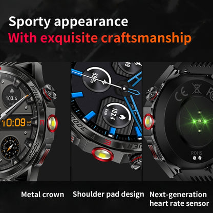 HT28 1.85 inch Silicone Strap IP68 Waterproof Smart Watch, Support Sleep Monitoring