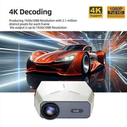 AUN A004 Pro 1920 x 1080P 9000Lumen Android 9.0 Portable LCD Projector, US Plug, UK Plug, EU Plug, AU Plug