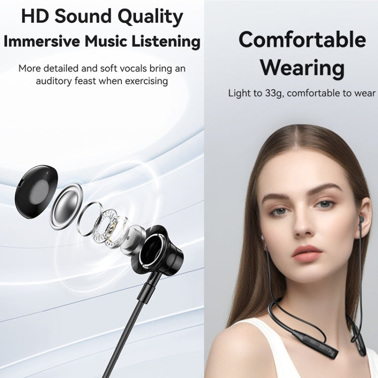 USAMS YQ24 YQ Series BT5.3 Neck-mounted Sports Bluetooth Earphone