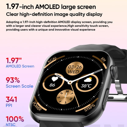 MT500 1.97 inch IP67 Waterproof Smart Watch, Support Electrocardiogram / Temperature Measurement