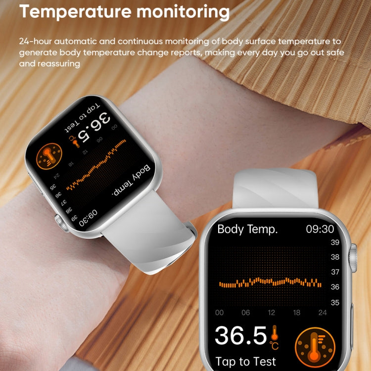 MT500 1.97 inch IP67 Waterproof Smart Watch, Support Electrocardiogram / Temperature Measurement