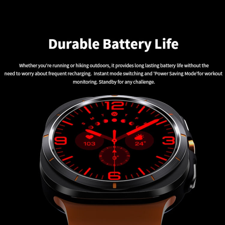 W7 1.43 inch IP68 Waterproof Smart Watch, Support Sedentary Reminder / Sleep Monitoring