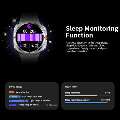 W7 1.43 inch IP68 Waterproof Smart Watch, Support Sedentary Reminder / Sleep Monitoring