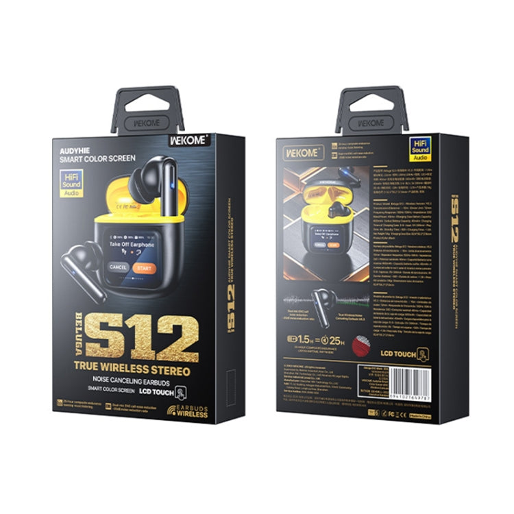 WEKOME Beluga S12 Audyhle ENC Noise Reduction Wireless Earphones with Smart Color Screen