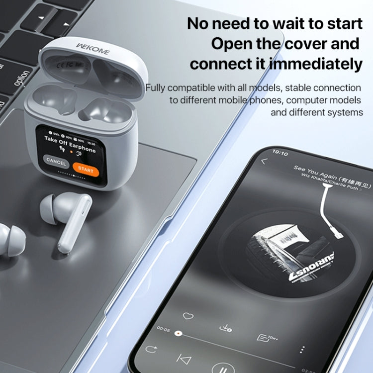 WEKOME Beluga S12 Audyhle ENC Noise Reduction Wireless Earphones with Smart Color Screen